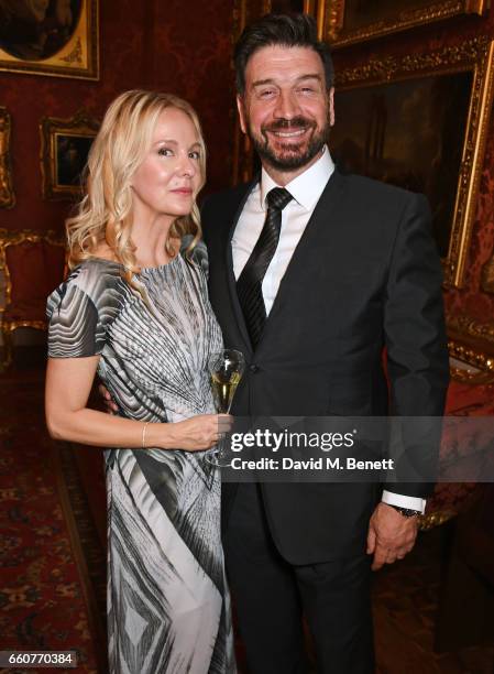 Charlotte Cochrane and Nick Knowles attend the World Premiere of the Vertex M100 and the re-Launch of Vertex Watches at Apsley House on March 30,...