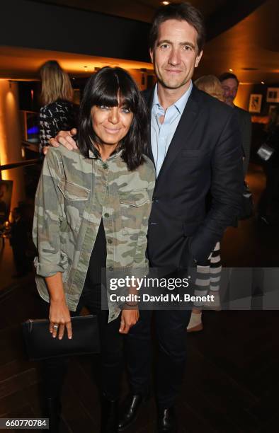 Claudia Winkleman and Kris Thykier attend the London Premiere after party for the National Geographic Channel's "Genius" at Quaglino's on March 30,...