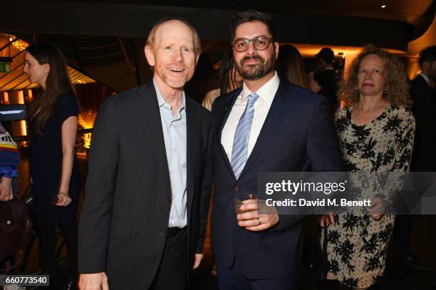 Ron Howard and Tim Pastore, President of Original Programming and Production for National Geographic Channel, attend the London Premiere after party...