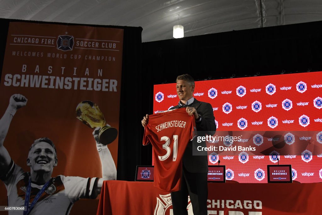 Chicago Fire Introduce Bastian Schweinsteiger