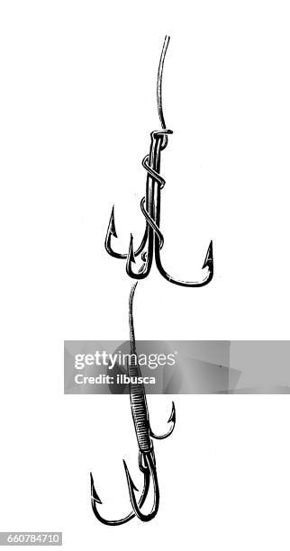 184 Fish Hook Drawing High Res Illustrations - Getty Images