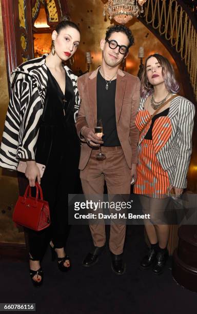 Federica Mannea; Emanuele Sangaletti and Linda Rocco attend as The Ingenue celebrates the launch of its 5th issue at Loulou's 5 Hertford Street on...