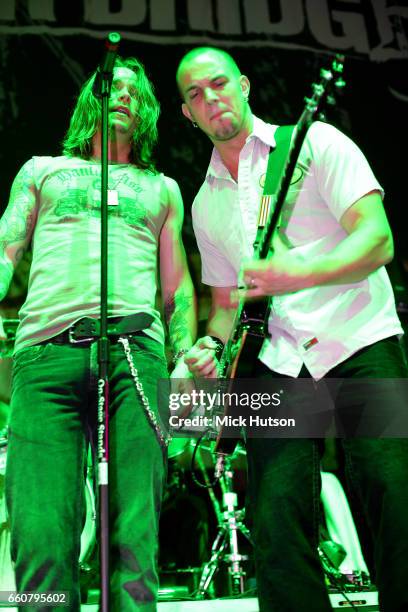 Myles Kennedy Mark Tremonti of Alter Bridge, Download Festival, Donington, United Kingdom, 11th September 2005.