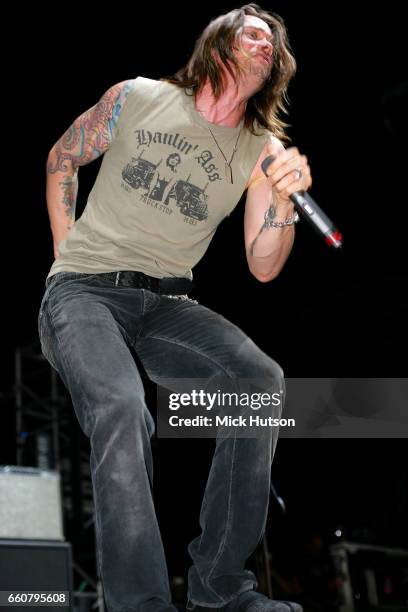 Myles Kennedy of Alter Bridge, Download Festival, Donington, United Kingdom, 11th September 2005.