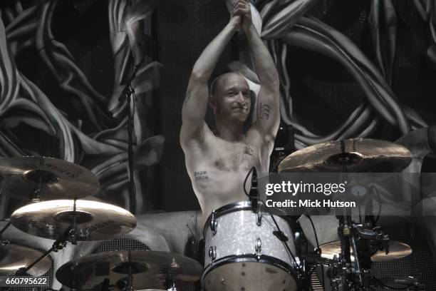 Ben Johnston of Biffy Clyro, Download Festival, Donington, United Kingdom, 23rd March 2013.