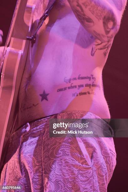 Simon Neil of Biffy Clyro, Download Festival, Donington, United Kingdom, 23rd March 2013.