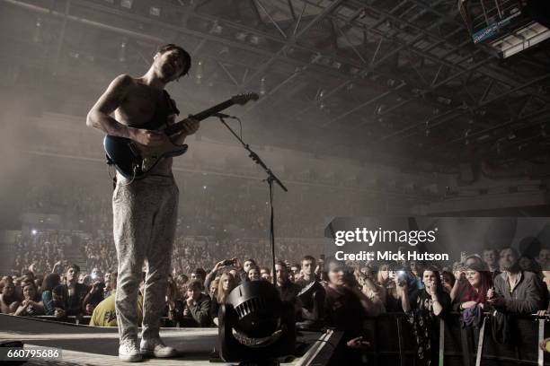 Simon Neil of Biffy Clyro, Download Festival, Donington, United Kingdom, 23rd March 2013.