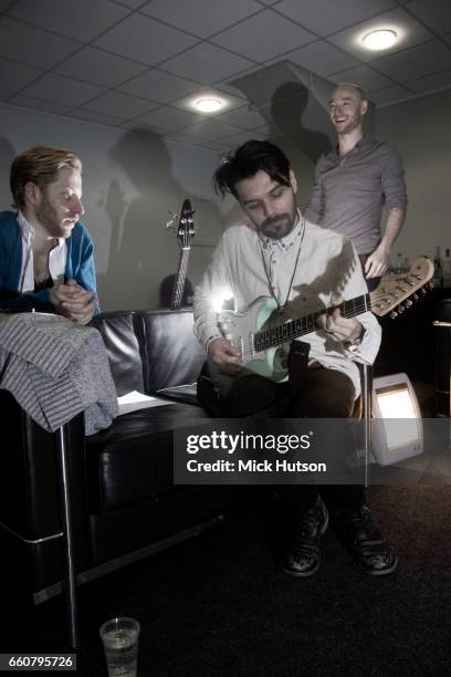 Simon Neil, James Johnston, Ben Johnston of Biffy Clyro, Download Festival, Donington, United Kingdom, 23rd March 2013.