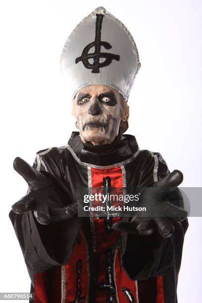 Papa Emeritus III of Swedish metal band Ghost, Download Festival, Donington, United Kingdom, 11th June 2011.