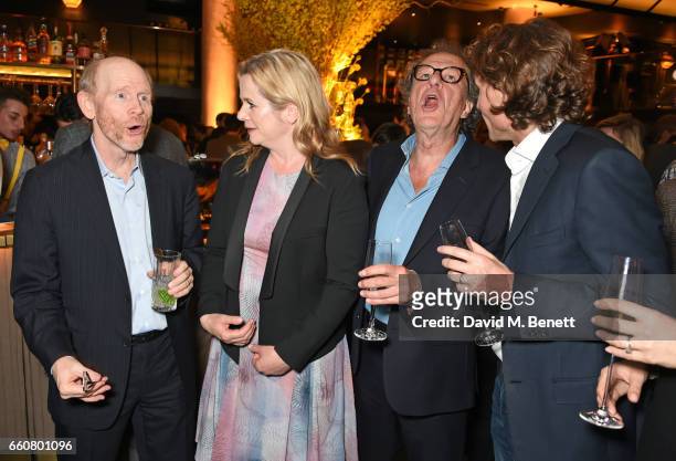 Ron Howard, Emily Watson, Geoffrey Rush and Jan Koeppen, President of Fox Networks Group, Europe and Africa, attend the London Premiere after party...