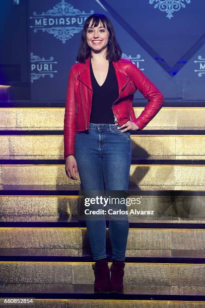 Spanish actress Andrea Trepat attends the opening of the new Clandestine Show Club 'The Secret' on March 30, 2017 in Madrid, Spain.