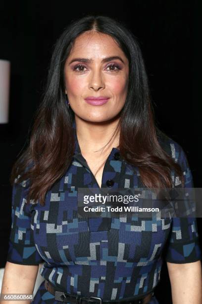 Actor Salma Hayek at CinemaCon 2017 Lionsgate 2017 A Sneak Peek and Special Screening of The Hitmans Bodyguard at The Colosseum at Caesars Palace...