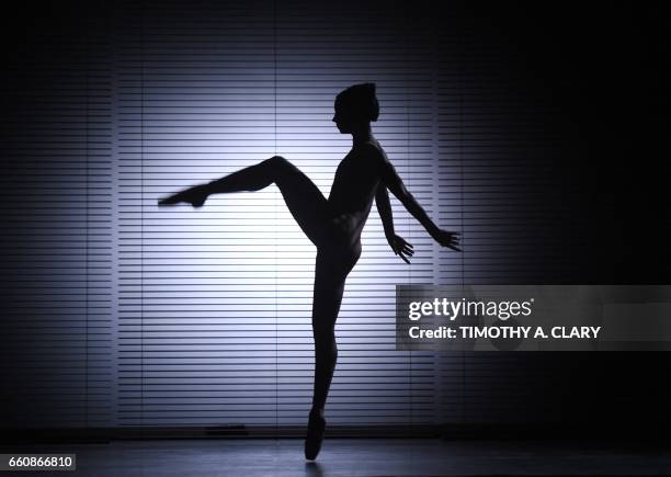 Maria Alexandrova, principal dancer of Russia's Bolshoi Ballet performs a scene from the contemporary Spanish dancer/choreographer Blanca Li's two...