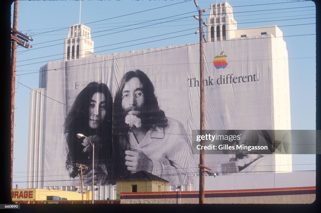 John Lennon And Miles Davis In Apple Ads