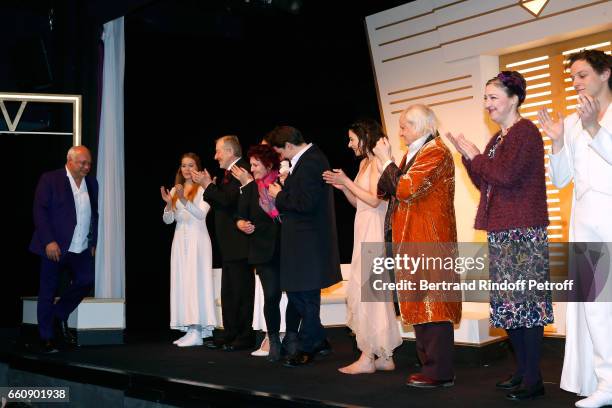 Autor Eric-Emmanuel Schmitt, Roxane le Texier, Jean-Jacques Moreau, Stage Director Anne Bourgeois, Davy Sardou, his wife Noemie Elbaz, Jean-Paul...