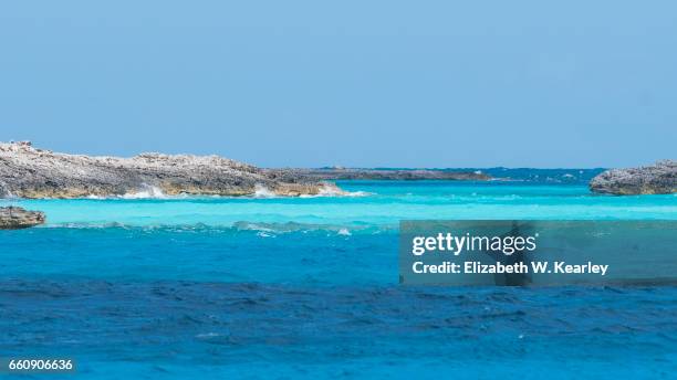 rocky small islands of the bahamas - cay stock pictures, royalty-free photos & images