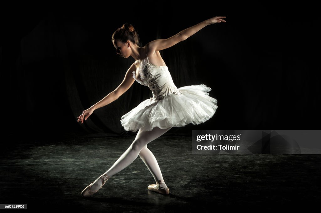 Ballerine sur l'étape