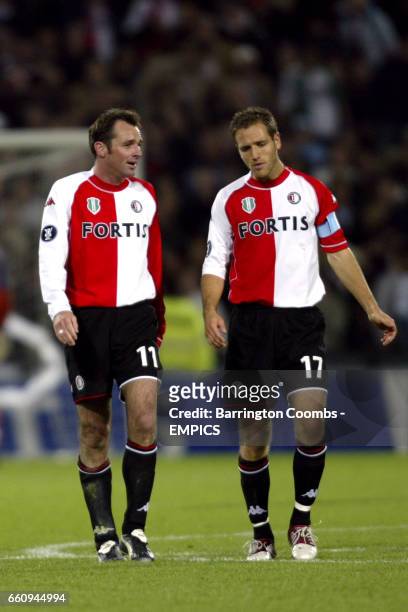 Feyenoord's Bart Goor and Patrick Paauwe