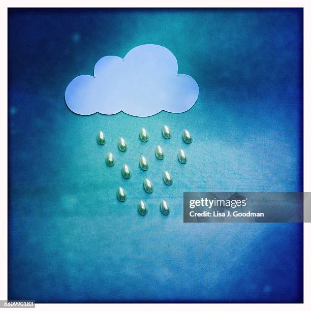 conceptual clouds - storage facility stock illustrations