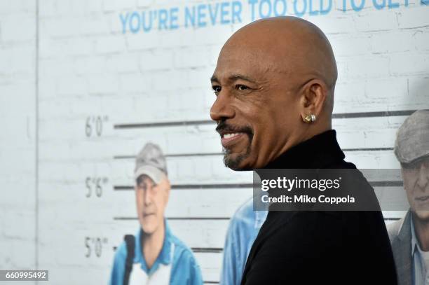 Tara Fowler and Montel Williams attend the "Going In Style" New York Premiere at SVA Theatre on March 30, 2017 in New York City.