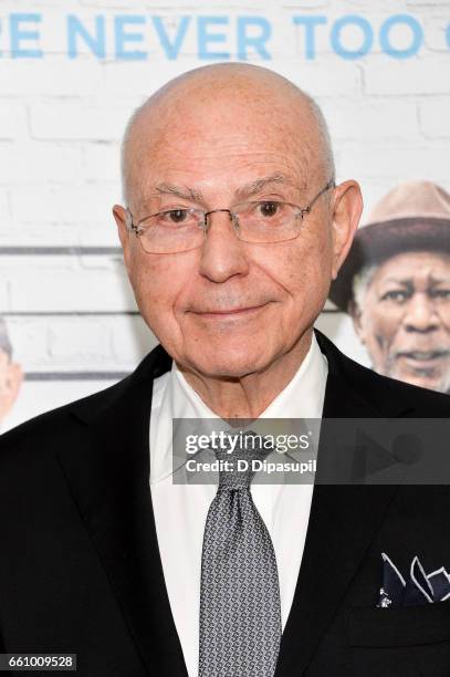 Alan Arkin attends the "Going in Style" New York premiere at SVA Theatre on March 30, 2017 in New York City.