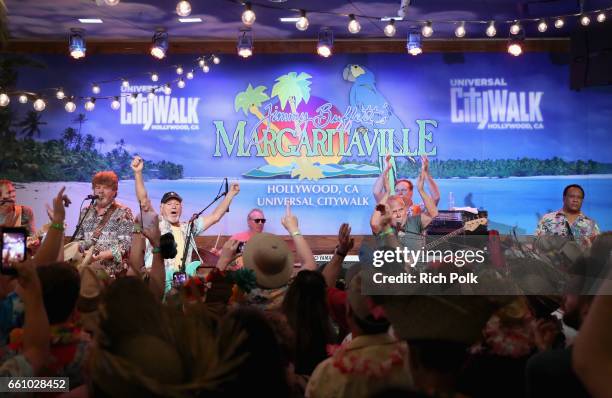 Universal Studios Hollywood toasted the arrival of Jimmy Buffett's Margaritaville restaurant to Universal CityWalk, with an exciting performance by...