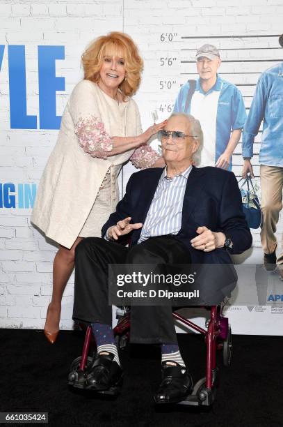 Ann-Margret and husband Roger Smith attend the "Going in Style" New York premiere at SVA Theatre on March 30, 2017 in New York City.