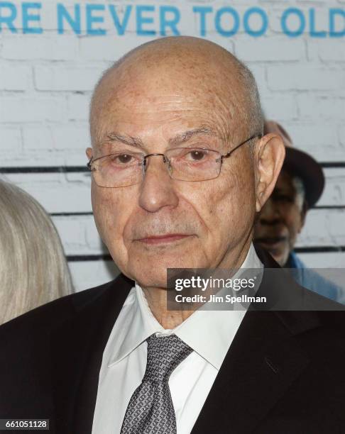 Actor Alan Arkin attends the "Going In Style" New York premiere at SVA Theatre on March 30, 2017 in New York City.