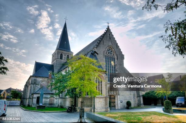 sint-katelijnekerk of mechelen - belgium - städtischer platz stock pictures, royalty-free photos & images