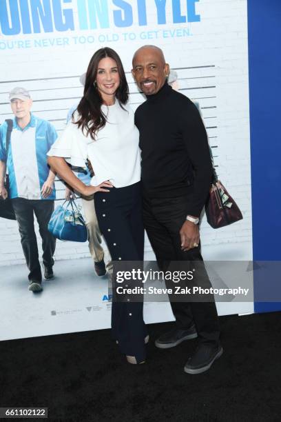 Tara Fowler and Montel Williams attend "Going in Style" New York Premiere at SVA Theatre on March 30, 2017 in New York City.