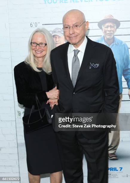 Suzanne Newlander Arkin and Alan Arkin attend "Going in Style" New York Premiere at SVA Theatre on March 30, 2017 in New York City.