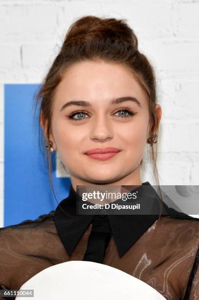 Joey King attends the "Going in Style" New York premiere at SVA Theatre on March 30, 2017 in New York City.