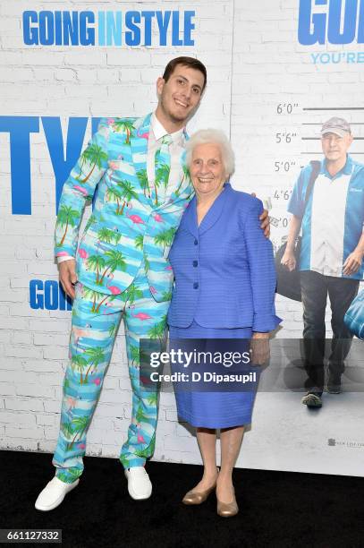 Ross Smith and Pauline Kana attend the "Going in Style" New York premiere at SVA Theatre on March 30, 2017 in New York City.