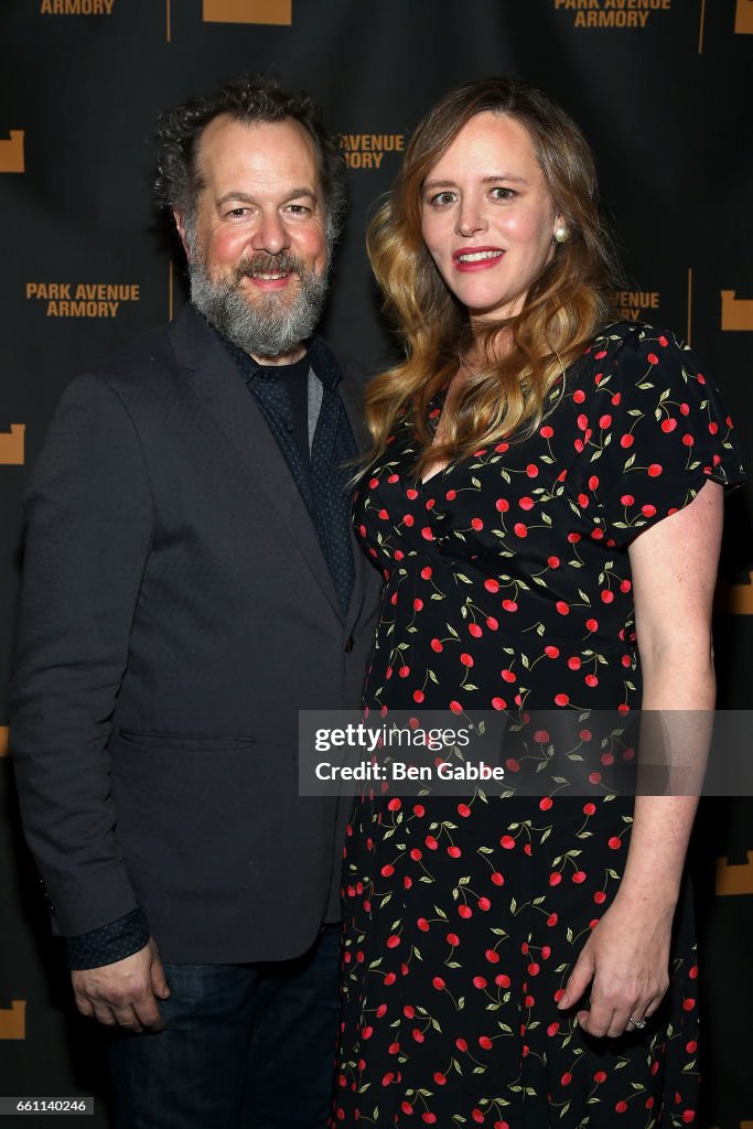 Hadyry Api Actor David Costabile and actress Eliza Baldi attend