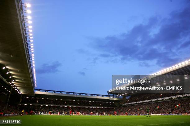 Anfield, home of Liverpool