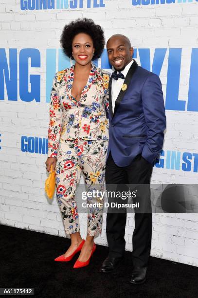 Guests attend the "Going in Style" New York premiere at SVA Theatre on March 30, 2017 in New York City.