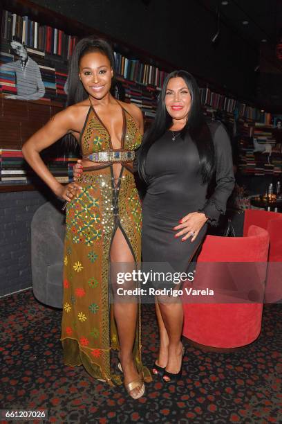 Cynthia Bailey and Renee Graziano attend WE tv's Premiere Party for Their New Show "Dr. Miami" at the Tuck Room in North Miami Beach on March 30,...