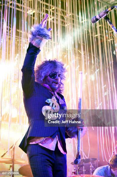 Singer Wayne Coyne of The Flaming Lips performs at The Fillmore Charlotte on March 30, 2017 in Charlotte, North Carolina.