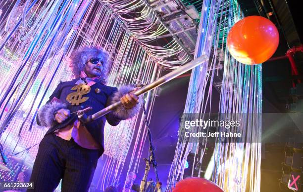 Singer Wayne Coyne of The Flaming Lips performs at The Fillmore Charlotte on March 30, 2017 in Charlotte, North Carolina.