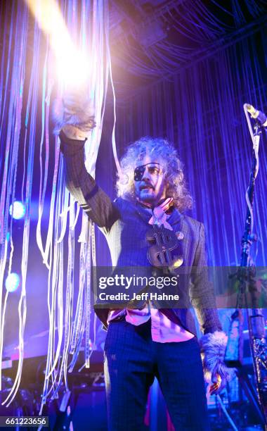 Singer Wayne Coyne of The Flaming Lips performs at The Fillmore Charlotte on March 30, 2017 in Charlotte, North Carolina.