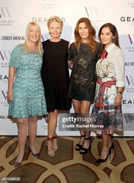 Visionary Women Executive Board Members Lili Bosse, Shelley Reid, Veronica Grazer, and Angella Nazarian attend the Visionary Women's Salon: Mind,...