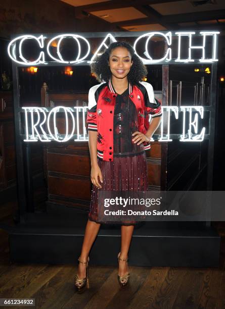 Actor Yara Shahidi attends the Coach & Rodarte celebration for their Spring 2017 Collaboration at Musso & Frank on March 30, 2017 in Hollywood,...