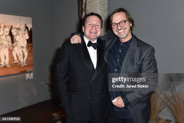 Peter Mann and Luca Babini attend the First Annual Medair Gala at Stephan Weiss Studio on March 30, 2017 in New York City.