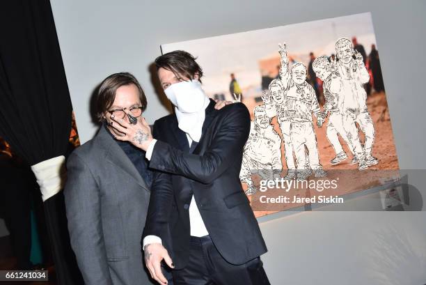 Luca Babini and Thrashbird attend the First Annual Medair Gala at Stephan Weiss Studio on March 30, 2017 in New York City.