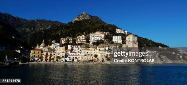 View of village Cetara on the Amalfi coast.