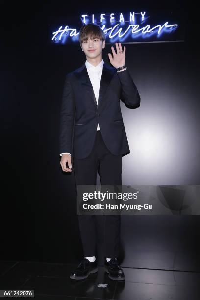 Yook Sung-Jae of South Korean boy band BtoB attends the photocall for TIFFANY & Co. 'Tiffany HardWear' Launch on March 30, 2017 in Seoul, South Korea.