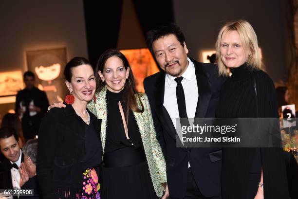 Cynthia Rowley, Bonnie Young, Lewis Yoh and Samantha Kirby Yoh attend the First Annual Medair Gala at Stephan Weiss Studio on March 30, 2017 in New...