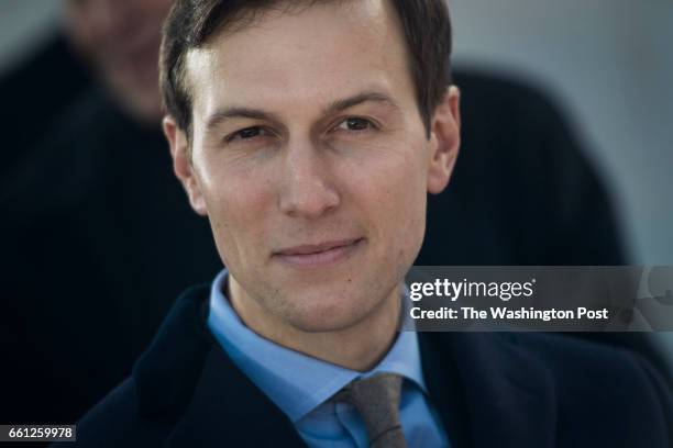 Jared Kushner listens on stage at the Lincoln Memorial during a pre-Inaugural "Make America Great Again! Welcome Celebration" in Washington, DC on...