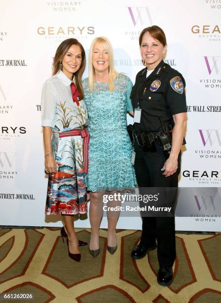 Visionary Women Co-Founder and Executive Board Member Angella Nazarian, Visionary Women Executive Board Member and Mayor of Beverly Hills Lili Bosse,...