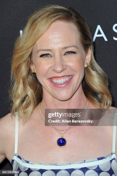 Actress Amy Hargreaves attends the Premiere of Netflix's "13 Reasons Why" at Paramount Pictures on March 30, 2017 in Los Angeles, California.